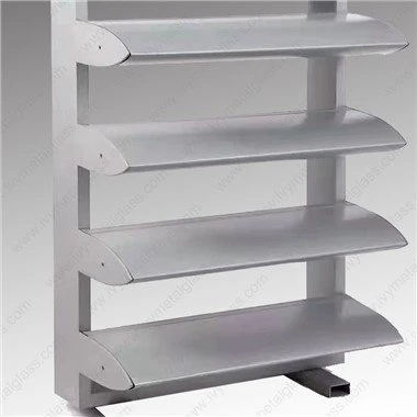 Aluminiowe stałe okna żaluzjowe