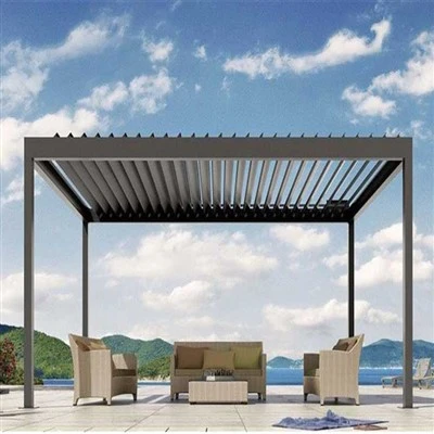 Wodoodporny system dachowy z żaluzjami, aluminiowa pergola